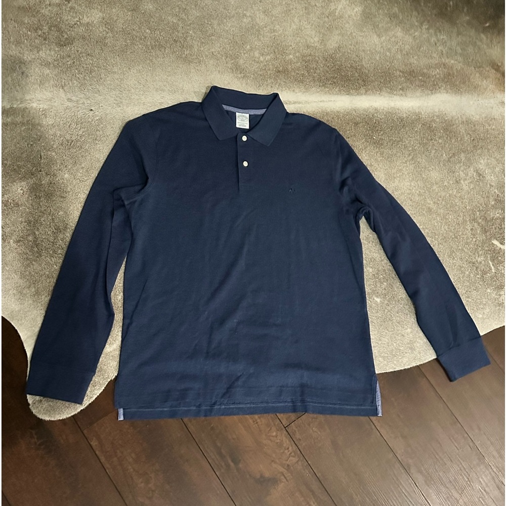 Brooks Brothers Navy Long Sleeve Polo Shirt